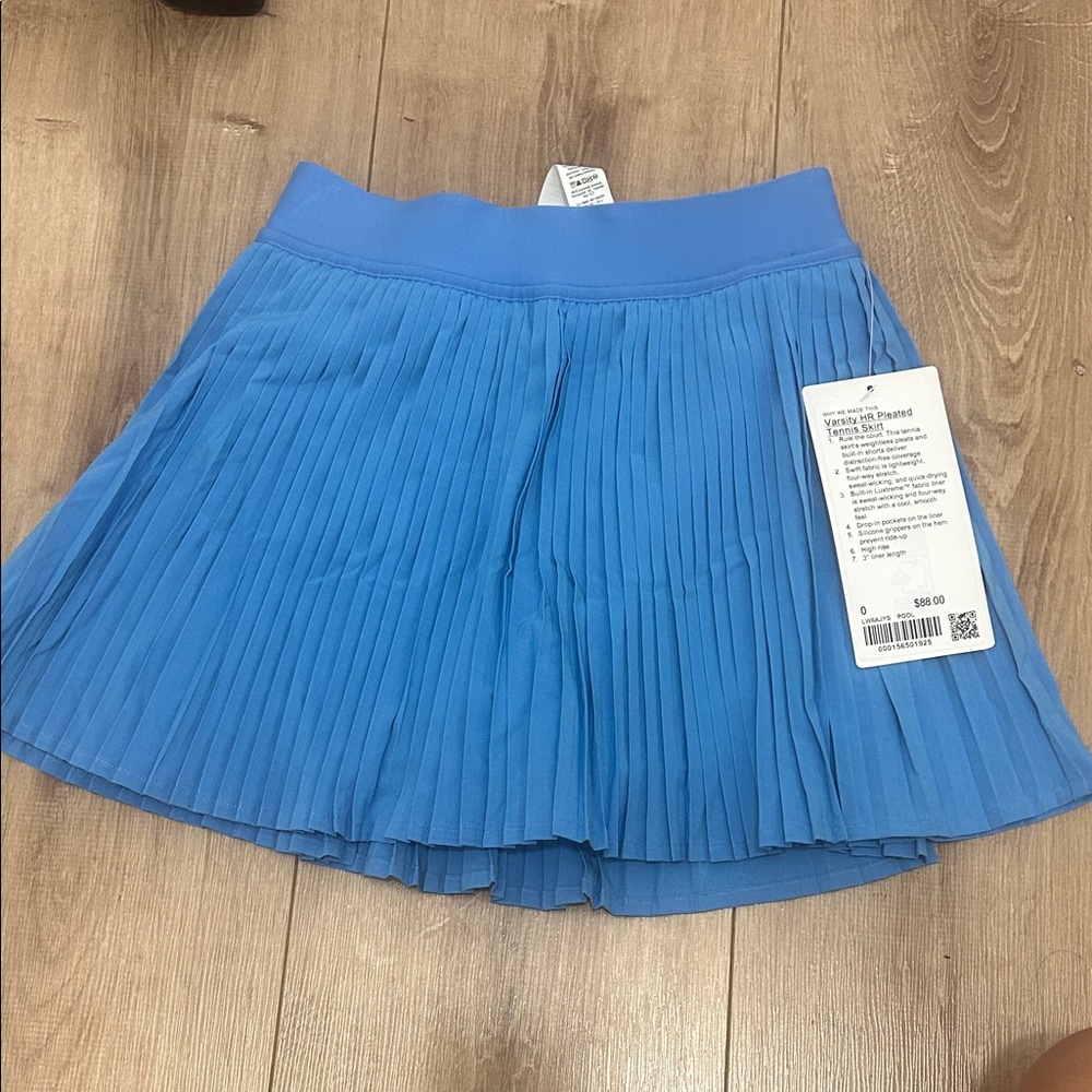 Lululemon Blue Pleated Women's Skirt